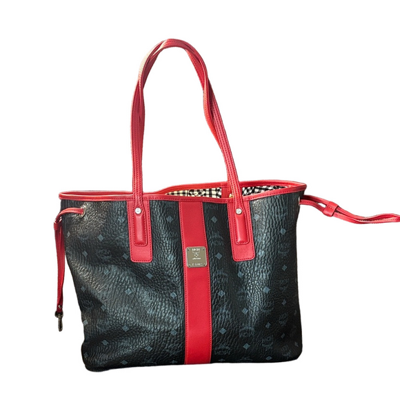 MCM Black and Red Tote Bag - Picture 3 of 10